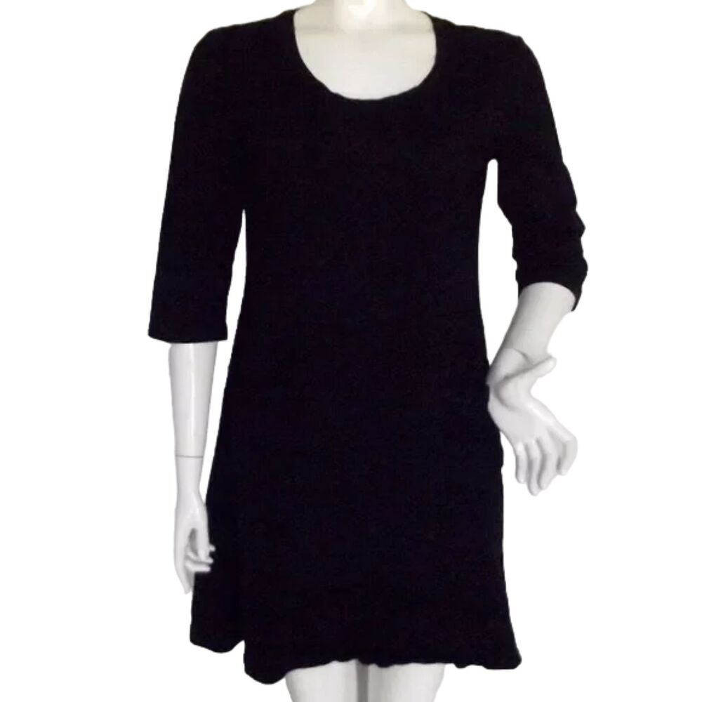 FRESH PRODUCE Dress, S, Black, Cotton, mid-sleeves, pockets, DALIA, Casual